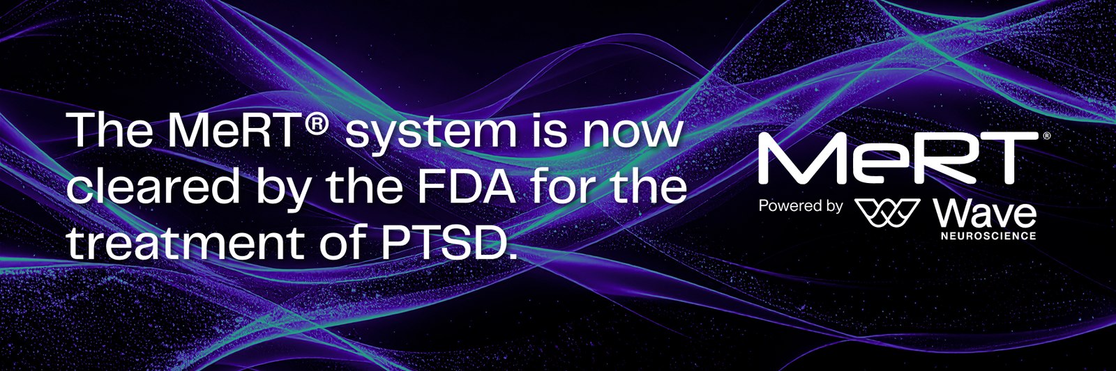 The MeRT system is now cleared by the FDA for the treatment of PTSD — 공식 발표 비주얼