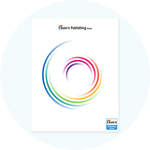 Book cover with rainbow lines forming a circle